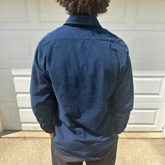 Vintage 70s Lee Velour Pointed Collar Button Up Shirt Size M - Picture 2 of 6